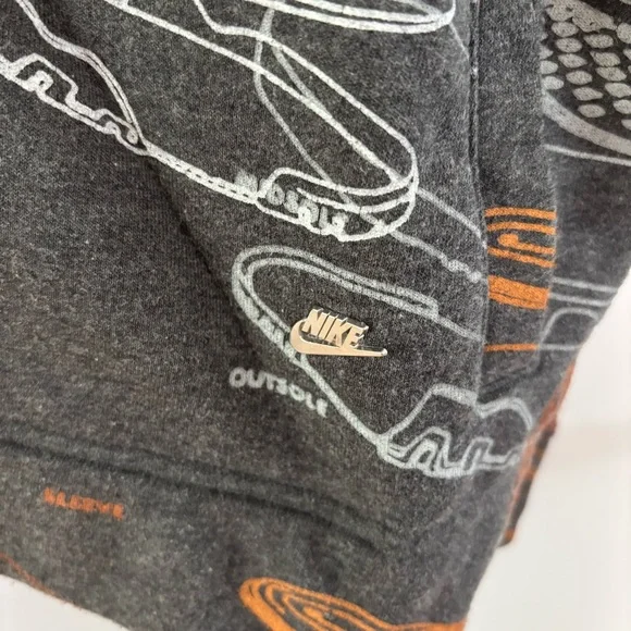 Nike Rare Vintage “Just Do It” 2-Way Zip Hoodie Gray/Orange/White Size XXL